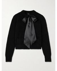 Anine Bing - Rhodes Cardigan Aus Einer Alpakawollmischung Mit Schleife - Lyst