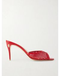 Jennifer Chamandi - Guido 85 Woven Leather Mules - Lyst