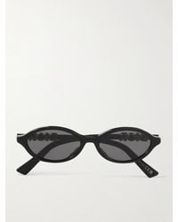 Dior - Diortreasure R1I Embellished Oval-Frame Acetate Sunglasses - Lyst