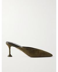 Aquazzura - Bisous 85 Mules Aus Veloursleder - Lyst