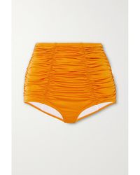 Dodo Bar Or - Emma Metallic Ruched Bikini Briefs - Lyst