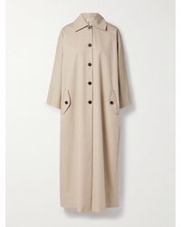 Kallmeyer - Tavi Pleated Cotton-Blend Twill Trench Coat - Lyst