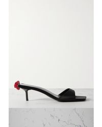 Magda Butrym - Mules En Satin À Ornements - Lyst