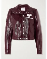 Courreges - Reedition Jacke Aus Einer Beschichteten Baumwollmischung Mit Applikation - Lyst