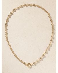Lucy Delius - 14-Karat Rhodium-Plated Diamond Necklace - Lyst