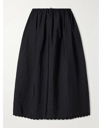 Cecilie Bahnsen - Cbfiella Embroidered Scalloped Taffeta Midi Skirt - Lyst