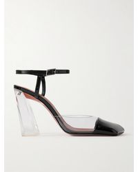 AMINA MUADDI - Charlotte 95 Pvc And Patent-Leather Slingback Pumps - Lyst