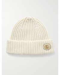 Gucci - Wool Cashmere Hat With Double G - Lyst
