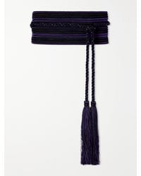 Le Sundial - Vesper Tasseled Striped Cord Belt - Lyst