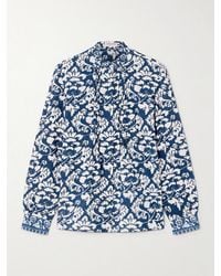 Emporio Sirenuse - Chiara Floral-Print Cotton Blouse - Lyst