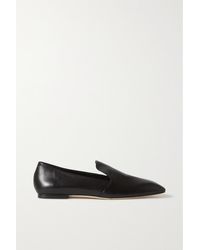 Aeyde Agnes Leather Loafers - Black