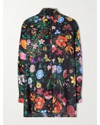 Gucci - Floral-Print Silk-Twill Shirt - Lyst