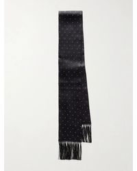 Tom Ford - Fringed Crystal-Embellished Silk-Satin Scarf - Lyst