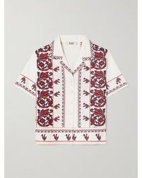 Sea - Beena Crochet-Trimmed Embroidered Cotton-Voile Shirt - Lyst