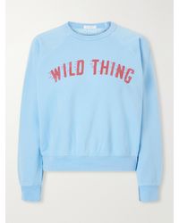 Mother - The Concert Printed Cotton-Jersey Sweatshirt - Lyst