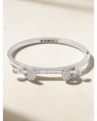 ANANYA - Chakra Icon 18-Karat, Diamond And Quartz Bangle - Lyst
