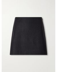 Kallmeyer - Kenna Paneled Wool-Blend Flannel Mini Skirt - Lyst