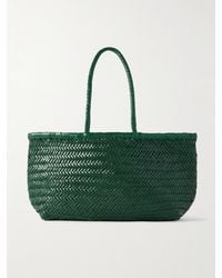 Dragon Diffusion - Bamboo Triple Jump Große Tote Aus Geflochtenem Leder - Lyst