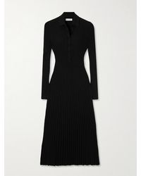Gabriela Hearst - Robe Midi En Cachemire Et Soie Mélangés Côtelés Ardor - Lyst