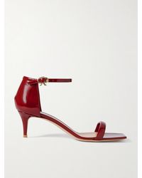 Gianvito Rossi - Rhys 55 Sandalen Aus Lackleder - Lyst