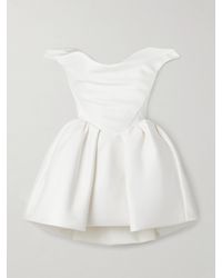 Vivienne Westwood - Bagatelle Off-The-Shoulder Gathered Duchesse Silk-Satin Mini Dress - Lyst