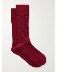 Dries Van Noten - Jacquard-Knit Cotton-Blend Socks - Lyst