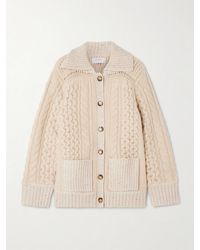 La Ligne - Nuage Cable-Knit Merino Wool And Cashmere-Blend Cardigan - Lyst