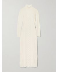 Ulla Johnson - Kassia Pointelle-Knit Alpaca-Blend Turtleneck Maxi Dress - Lyst