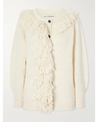 Alix Of Bohemia - Sami Fringe-Trimmed Open-Knit Cotton Cardigan - Lyst