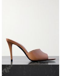 Saint Laurent - Romy Leather Mules - Lyst