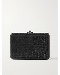 Judith Leiber - Slim Slide Crystal-Embellished-Tone Clutch - Lyst