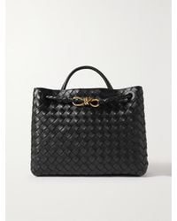 Bottega Veneta - Andiamo Medium Intrecciato Leather Tote - Lyst