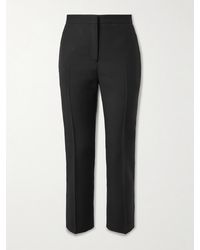 McQueen - Wool And Mohair-Blend Tapered Pants - Lyst