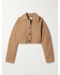 KHAITE - Sue Verkürzte Jacke Aus Wolle - Lyst