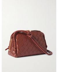 Bottega Veneta - Concert Pouch Intrecciato Leather Shoulder Bag - Lyst