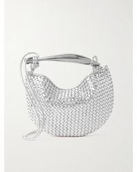 Bottega Veneta - Baby Sardine Intrecciato Metallic Leather Shoulder Bag - Lyst