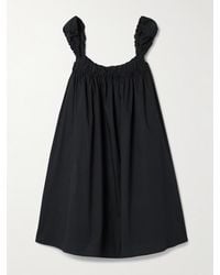 STAUD - Beau Minikleid Aus Popeline Aus Einer Baumwollmischung Mit Raffungen - Lyst