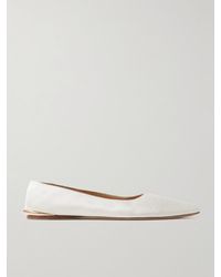 Gabriela Hearst - Ballerines En Toile À Ornements Fleur - Lyst