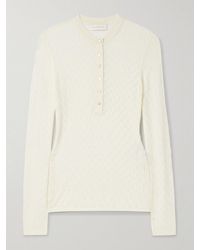 Zimmermann - Pointelle-Knit Lyocell-Blend Top - Lyst