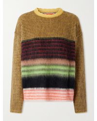 La DoubleJ - Brera Striped Mohair-Blend Sweater - Lyst