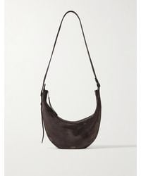 KHAITE - Augustina Small Suede Shoulder Bag - Lyst