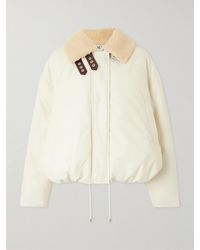 Loewe - Shearling-Trimmed Cotton-Blend Shell Jacket - Lyst