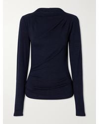 Proenza Schouler - Mimi Draped Stretch-Jersey Top - Lyst