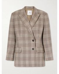 Anine Bing - Aretha Checked Wool Blazer - Lyst
