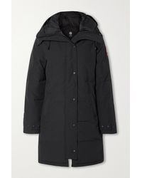 Canada Goose Shelburne Hooded Quilted Shell Down Parka - Black