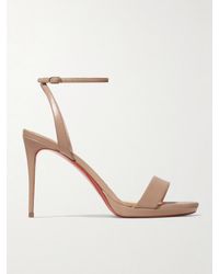 Christian Louboutin - Loubi Queen 100 Sandalen Aus Leder - Lyst
