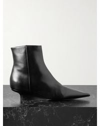 TOTEME - The Sharp Leather Ankle Boots - Lyst