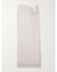 Christopher Esber - Imber Gathered Metallic Jersey Maxi Skirt - Lyst