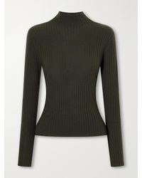 arch4 - Ariana Ribbed Organic Cashmere Turtleneck Sweater - Lyst