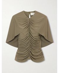 Kallmeyer - Emme Cape-Effect Gathered Jersey Top - Lyst